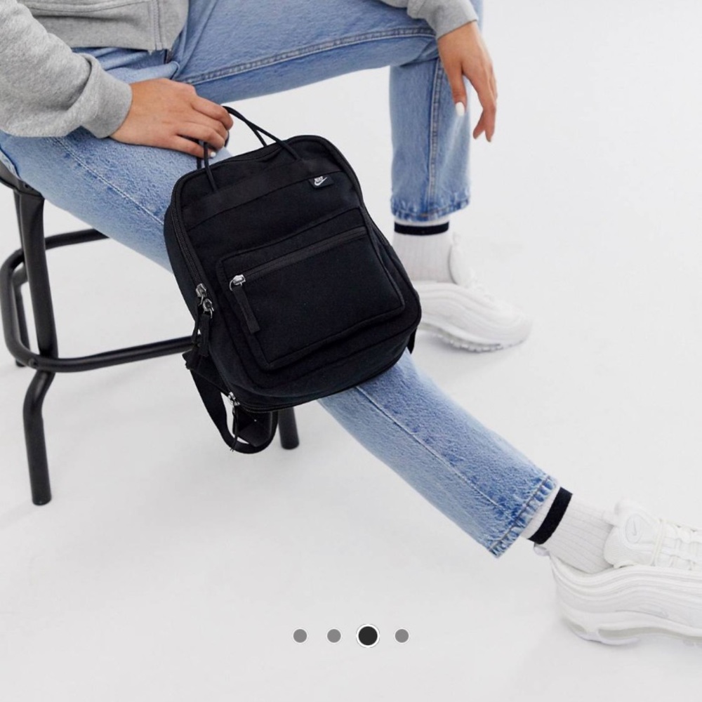 Nike black boxy mini back pack